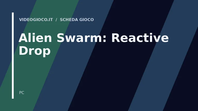 Immagine di copertina del gioco Alien Swarm: Reactive Drop, visual originale Videogioco.it